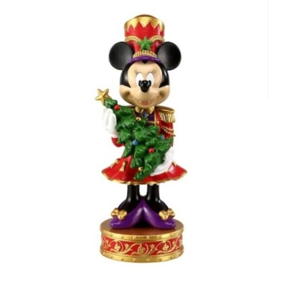 Disney Mickey & Minnie Mouse Large 15" Nutcracker Holiday Christmas Decor Set - Picture 13 of 16